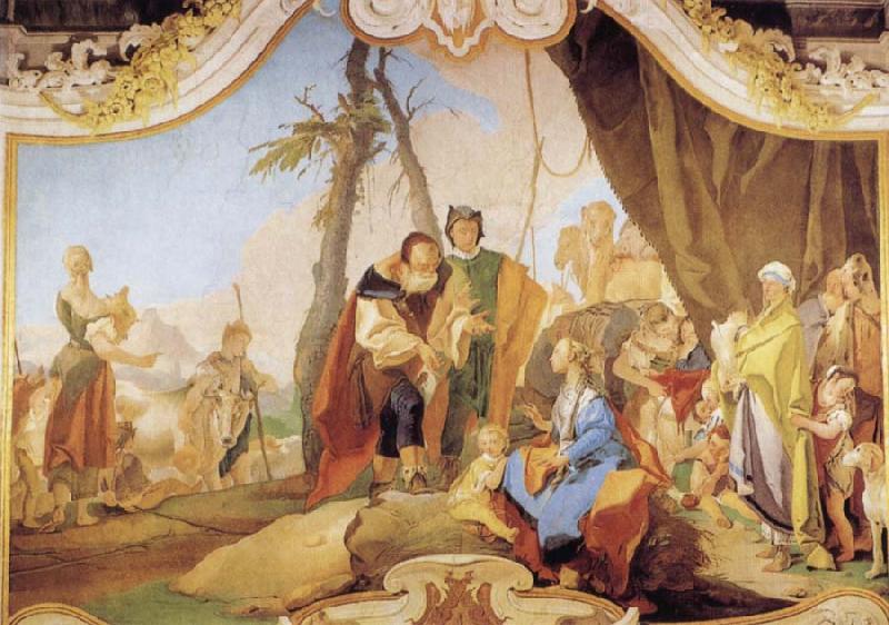 Giovanni Battista Tiepolo Rachel Hiding the Idols from her Father Laban France oil painting art